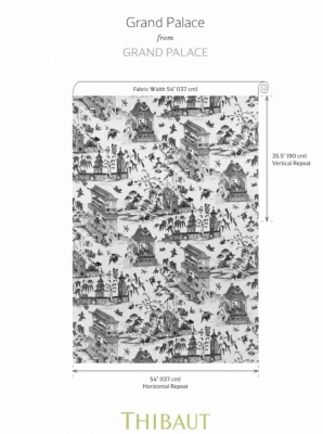 Thibaut Grand Palace Linen In Taupe